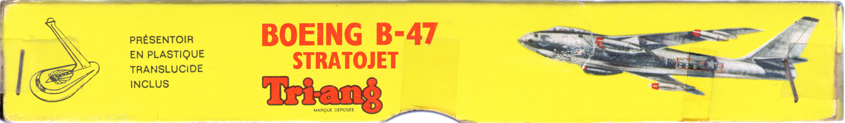 Коробка Tri-ang 377P Boeing B-47 Stratojet, Lines Frères S.A. Calais, 1963